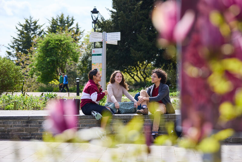 students in Royal Fort gardens